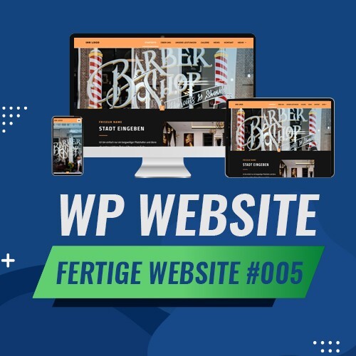 WordPress-fertige Website – Homepage Website | Friseur | Barber Template #005