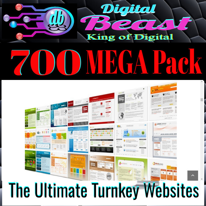 Mega 700 Turnkey Website Scripts Pack w/Option for FREE Master Reseller Hosting