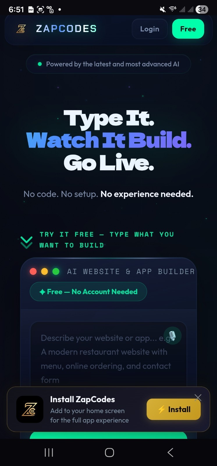 ZapCodes. net Saas Application Website Builder