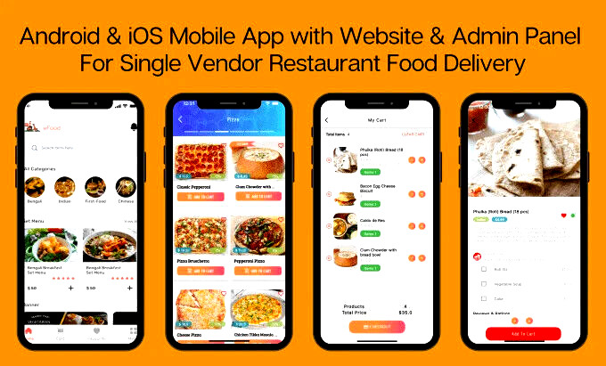 eFood v8.0 – Food Delivery App with Laravel Admin Panel + Delivery Man App
