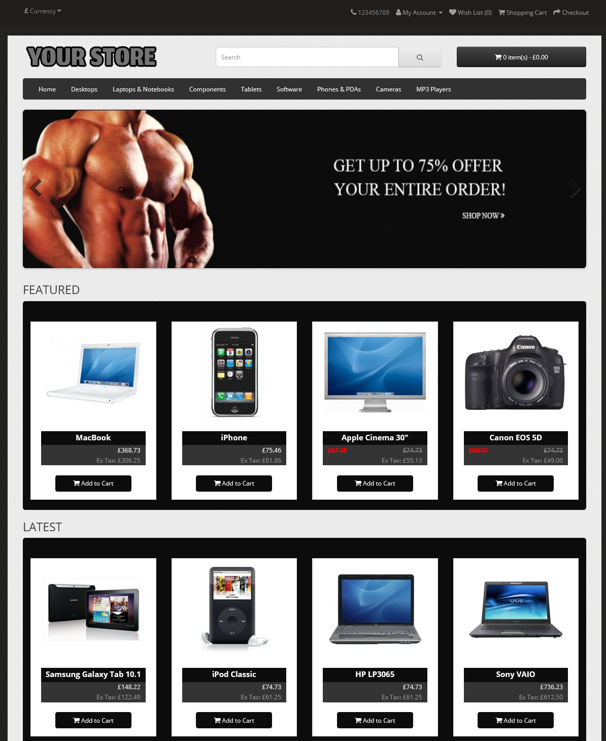Premium Ecommerce Website For Sale – Responsive Shopping Cart Store