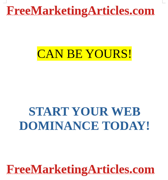 FreeMarketingArticles.com Domain Name – Premium.com Domain. One Owner 20+ Yrs
