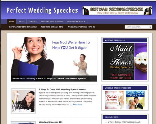 🥇 Turnkey Wedding Niche Blog Website