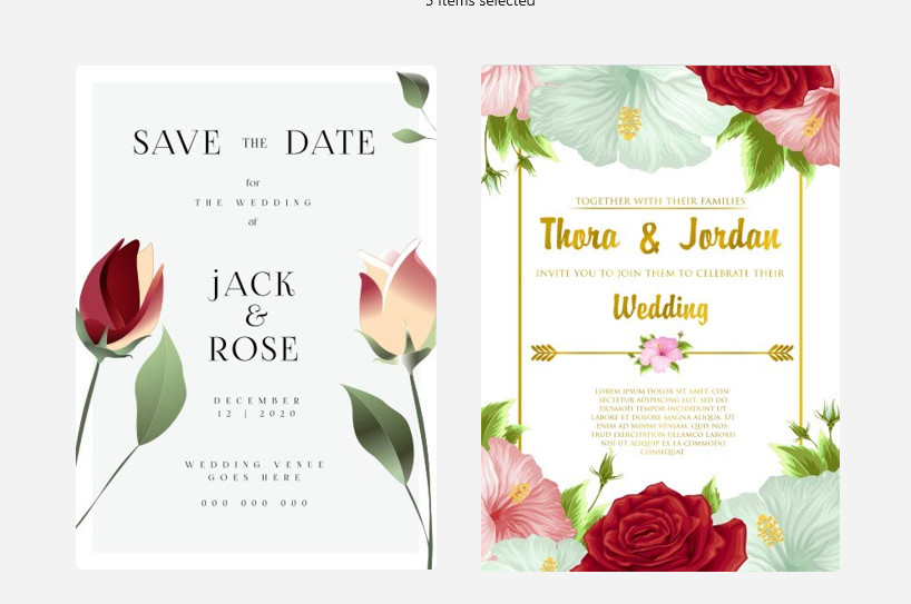 Wedding Invitation Templates 1300 High Quality Vector & jpg Fully Editable