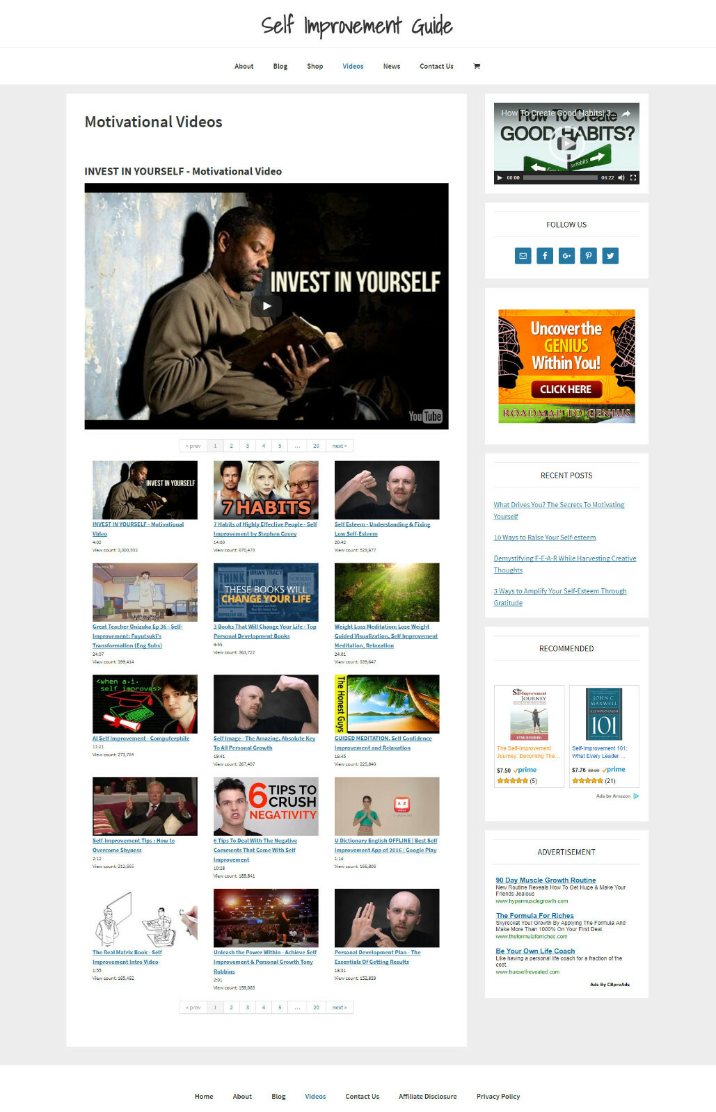 * SELF IMPROVEMENT * blog store premade website business for sale AUTO CONTENT!