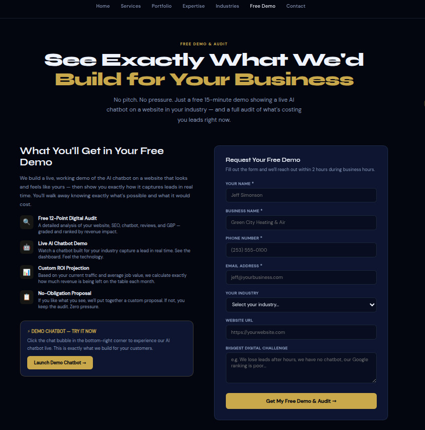 Custom WordPress Website Design for Construction Company | Pro Contractor Site