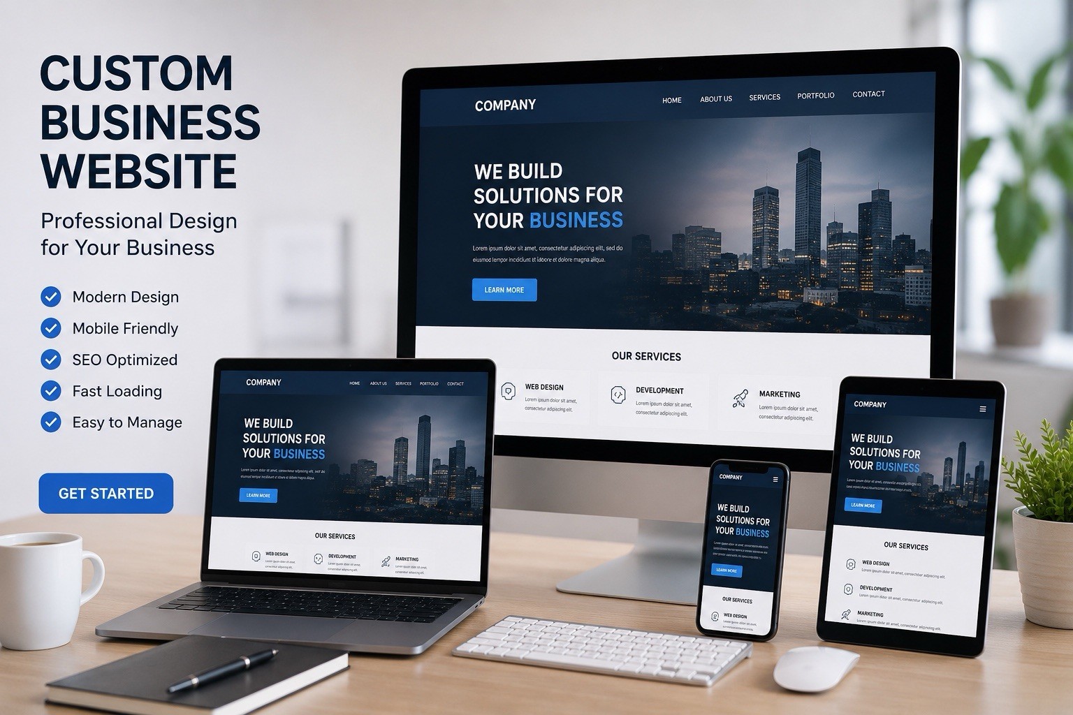Custom Business Website – Professional Website Design Service