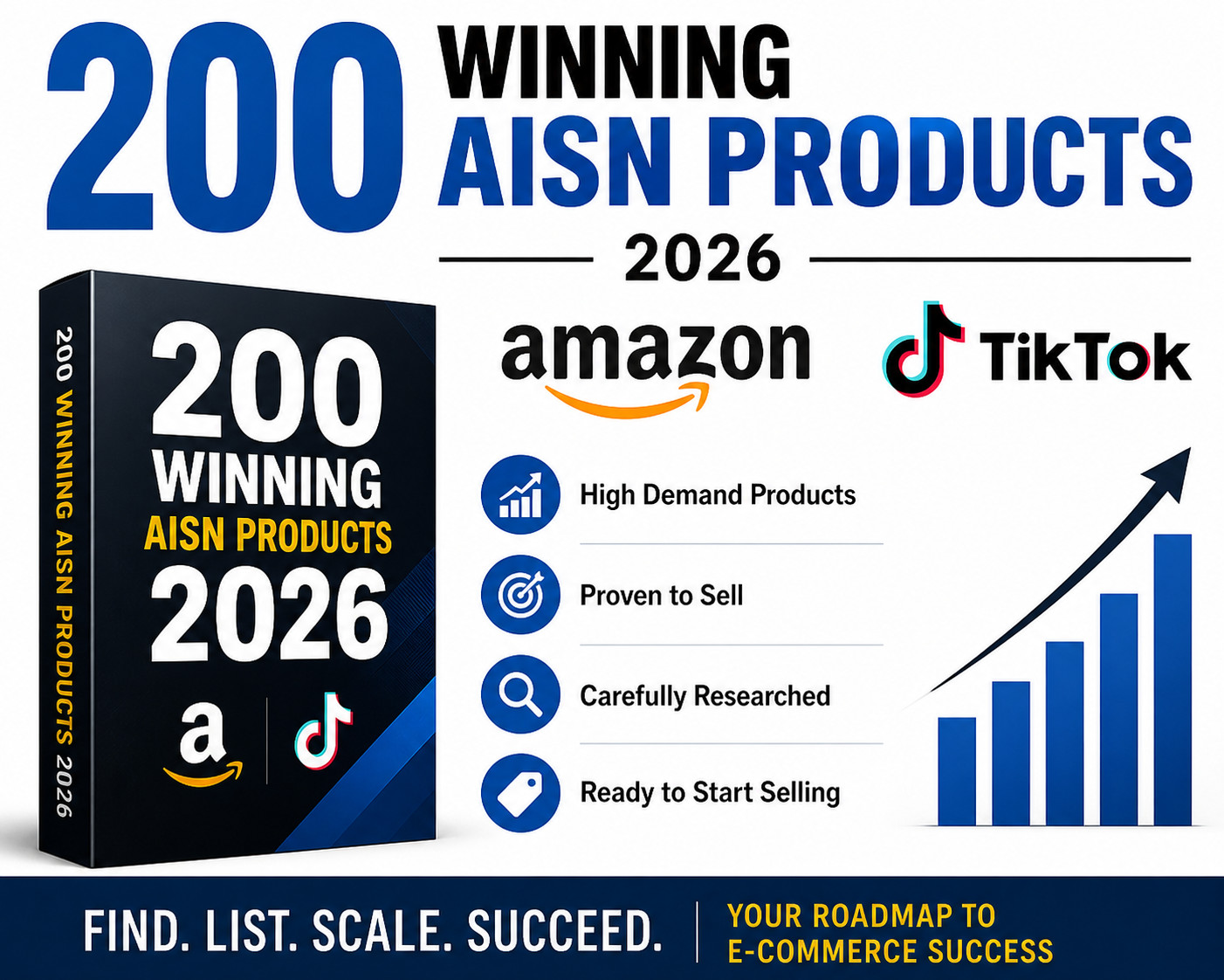 200 Hot Products 2026 | Amazon + TikTok Shop |10-Category ASIN Research Bundle