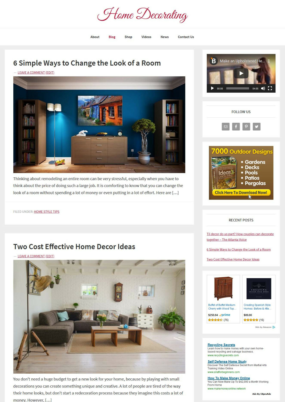 [NEW DESIGN] * HOME DECORATING * blog website business for sale AUTO CONTENT