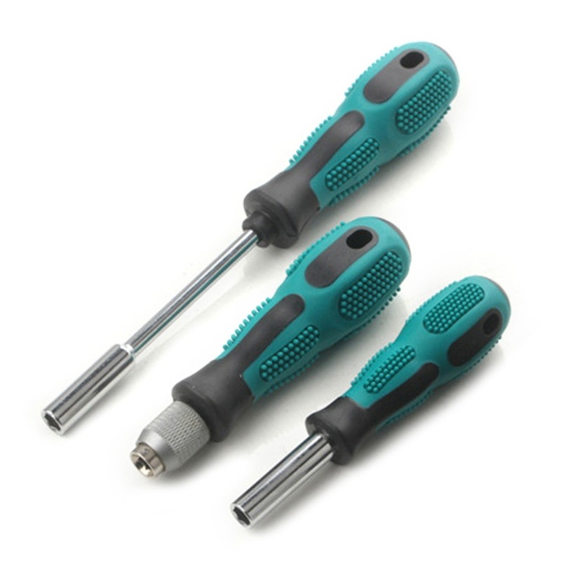 Portable 3 Piece 1/4″ Hex Bit Holder Handle Set for Efficient Maintenance Tasks
