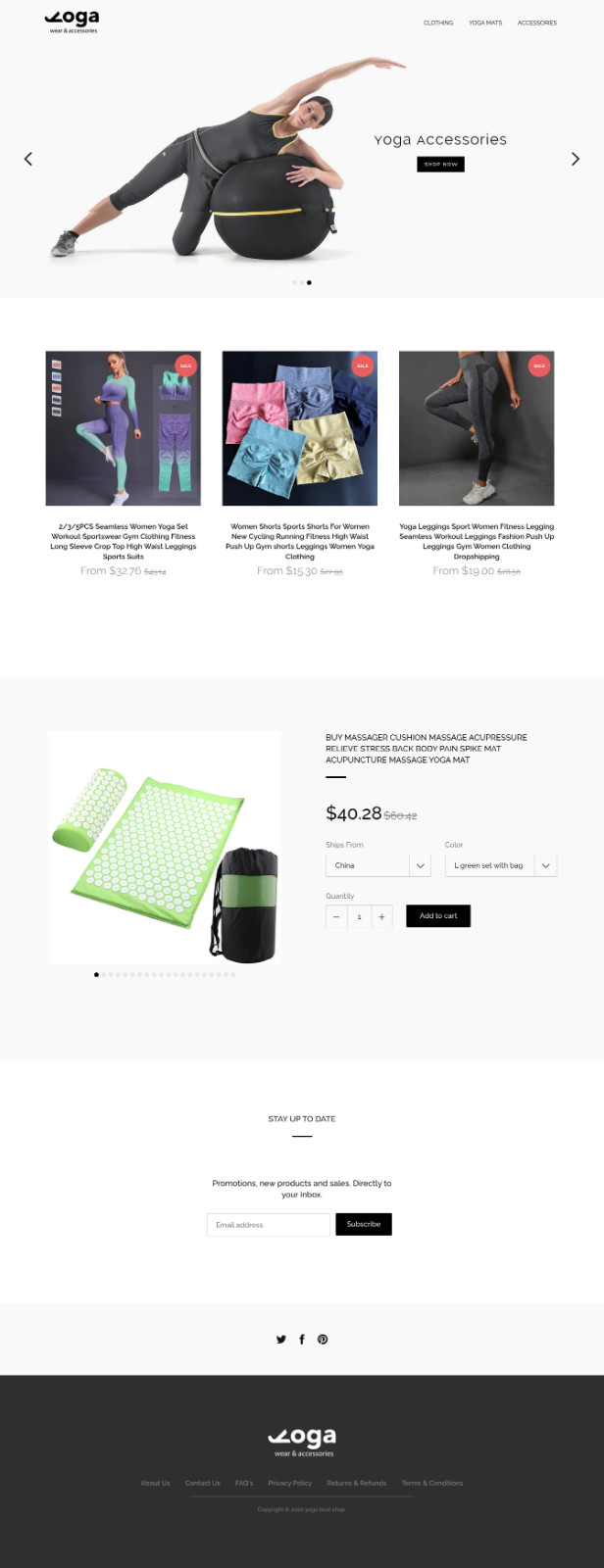🥇 YOGA NICHE Fully Automated Shopify Dropshipping Store Website + 1 domain