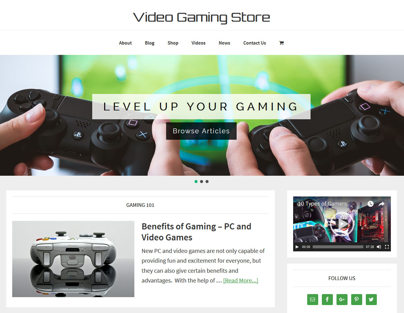 [NEW DESIGN] * VIDEO GAMING * store blog website business for sale AUTO CONTENT