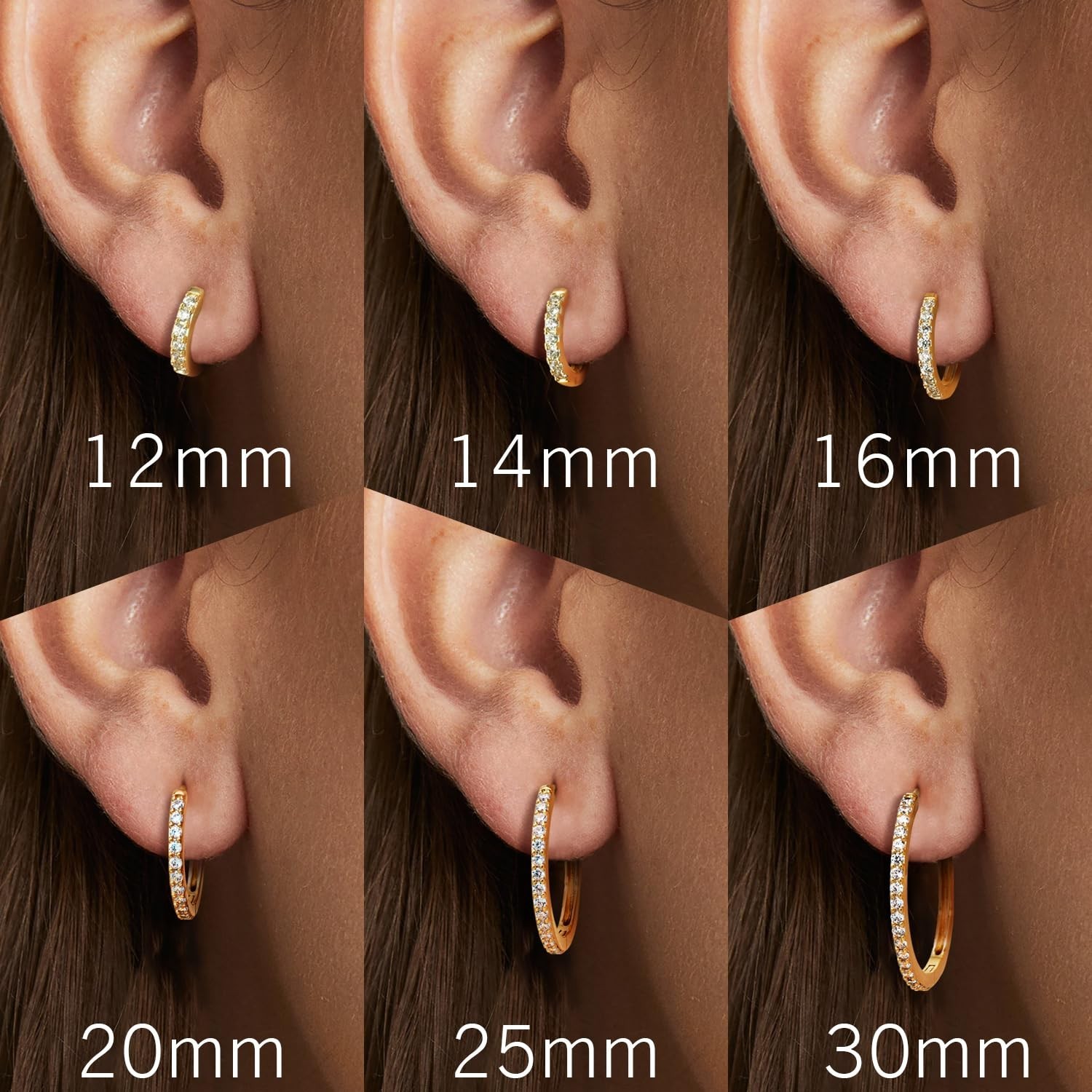 NEARLAND 14K Gold Hoop Earrings for Women 14K Gold Earrings for Women Small G…