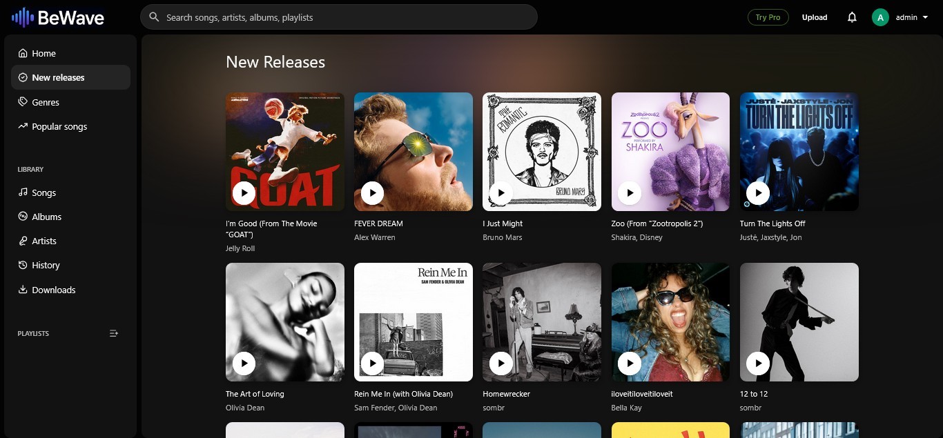 BeWave – Music Streaming & Sharing PHP Platform | Full Source Code | Super-Fast
