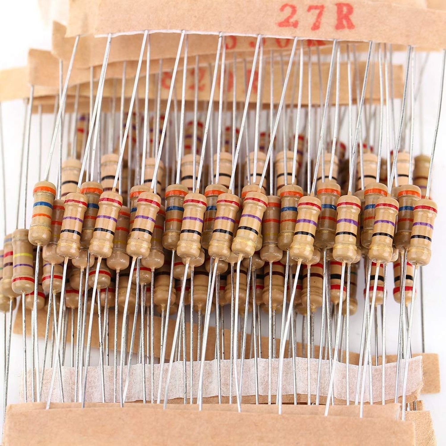 1000 Pcs 100 Values Resistor Kit, 5% 1/2 Watt Resistors Kit, Resistors Assort…