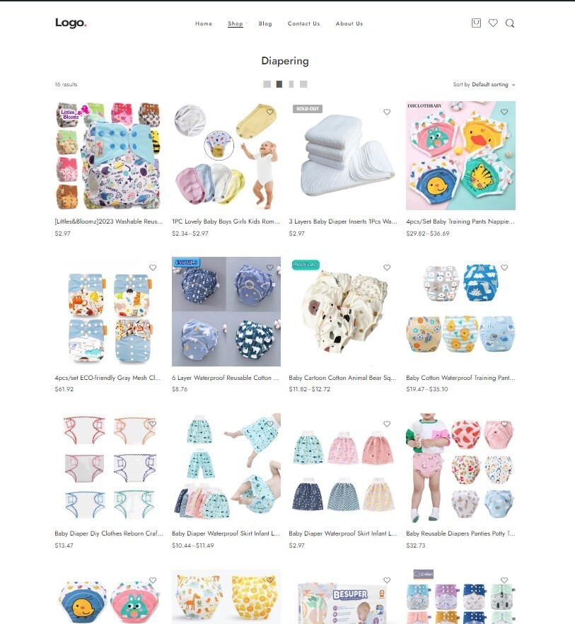 Dropshipping Website Ecommerce Business Affiliate, Free Hosting + Products, Baby