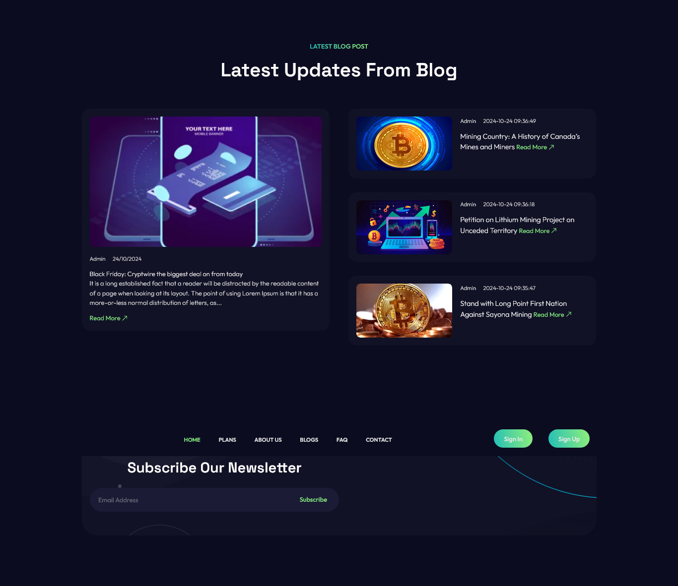 HashVault – PWA Crypto Mining Platform | Cloud Mining Website | Crypto Business