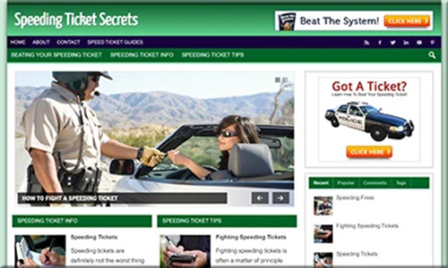 Premade Speeding Ticket Blog