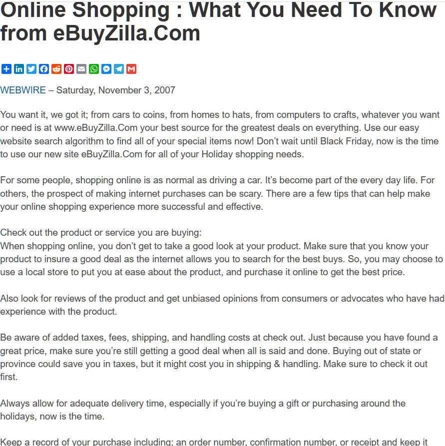eBuyZilla.Com PREMIUM DOMAIN NET BUSINESS BUY/SELL ON THE WEB AND SOCIAL MEDIA
