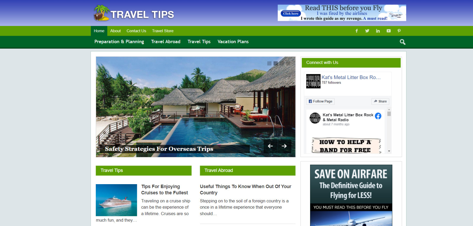 Travel Business Niche Blog Website WordPress, Amazon and ClickBank Business