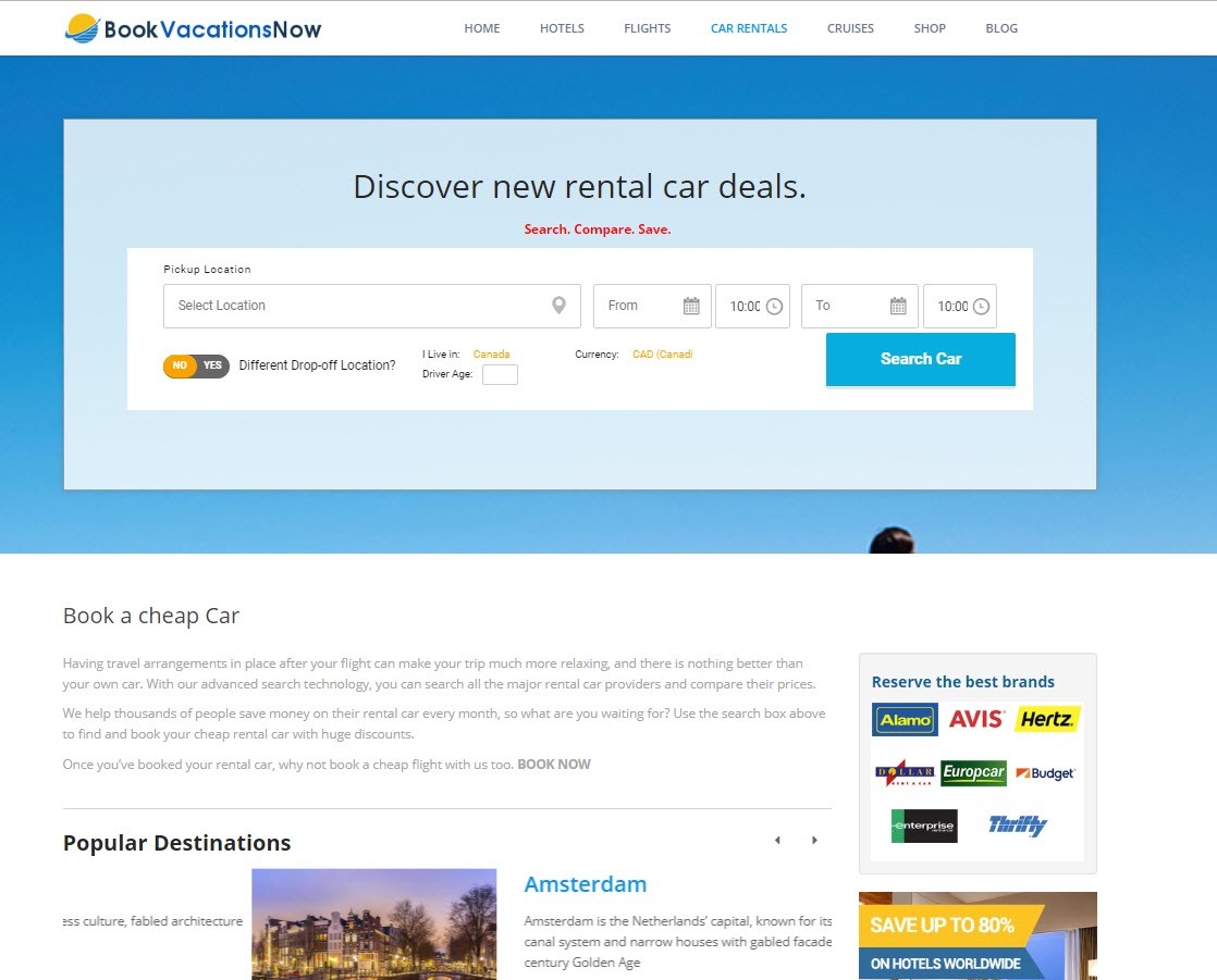 🥇 Turnkey Mobile Friendly WordPress Travel Website Make $1 -$4/Click