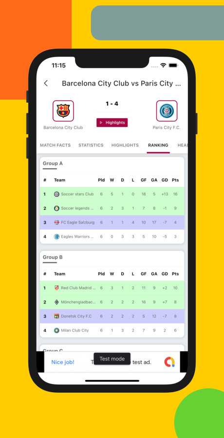 TeamNation – Soccer, Football, Cricket Sports Flutter App | Android + iOS | PHP