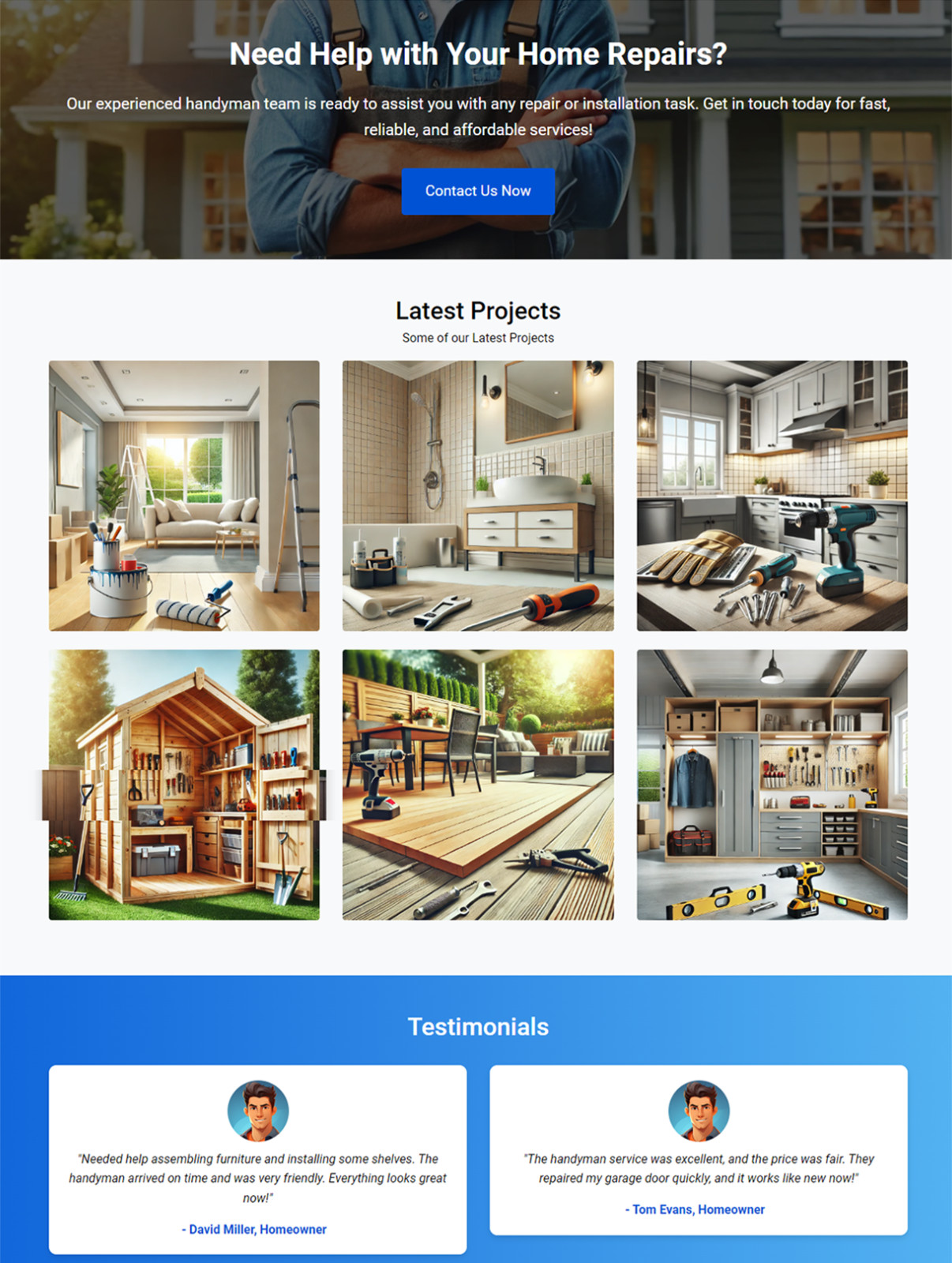 Handyman Website Business For Sale – A Ready-to-Use Professional Solution