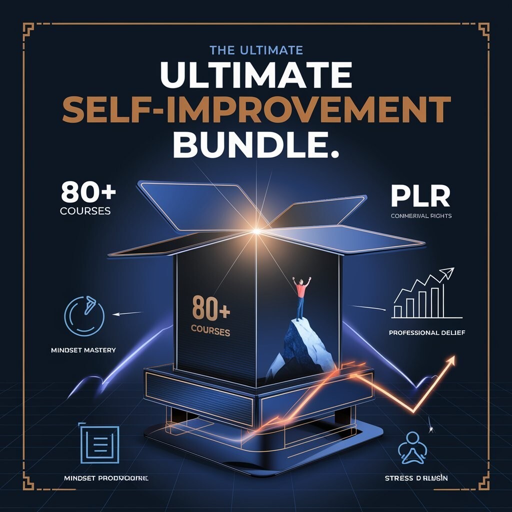 “🔥 Ultimate Self Help Bundle: 80+ Courses for Mindset, Productivity & Success!