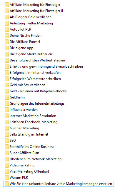 Set of 4 E-Books Package, in German with PLR/MRR License