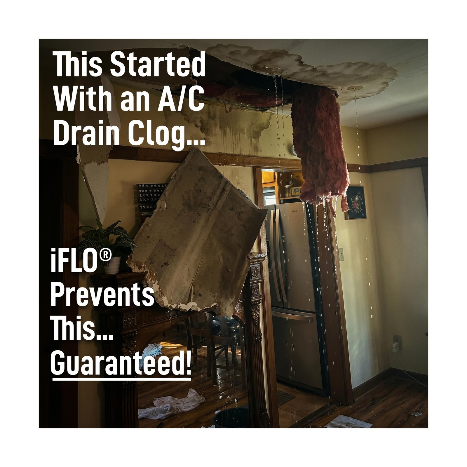iFLO® Smart A/C Drain Line and Drain Pan Cleaner for HVAC System, Clog-Free