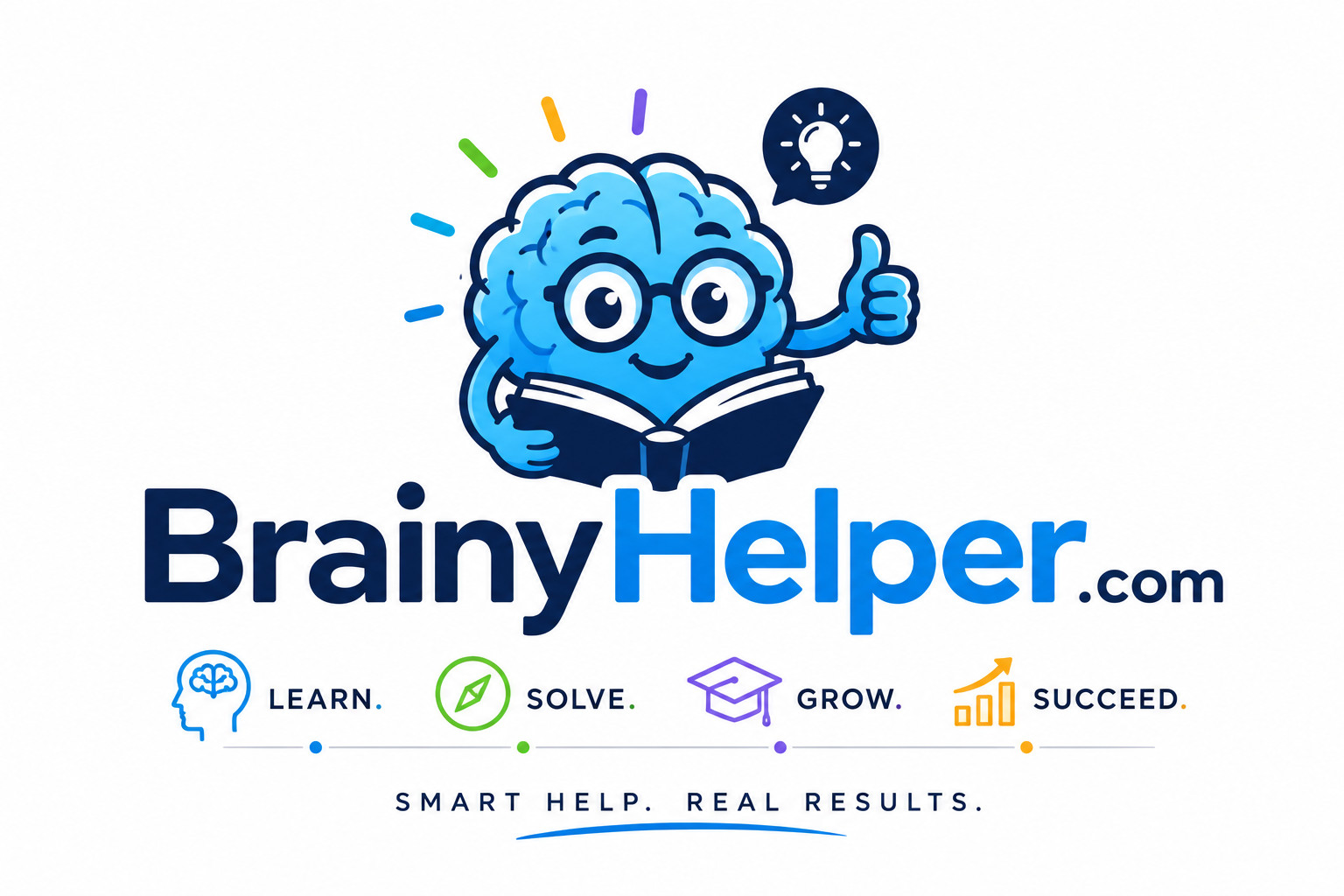 BrainyHelper .com Brandable Business Domain Name For Sale. AI. Education. Tutor.