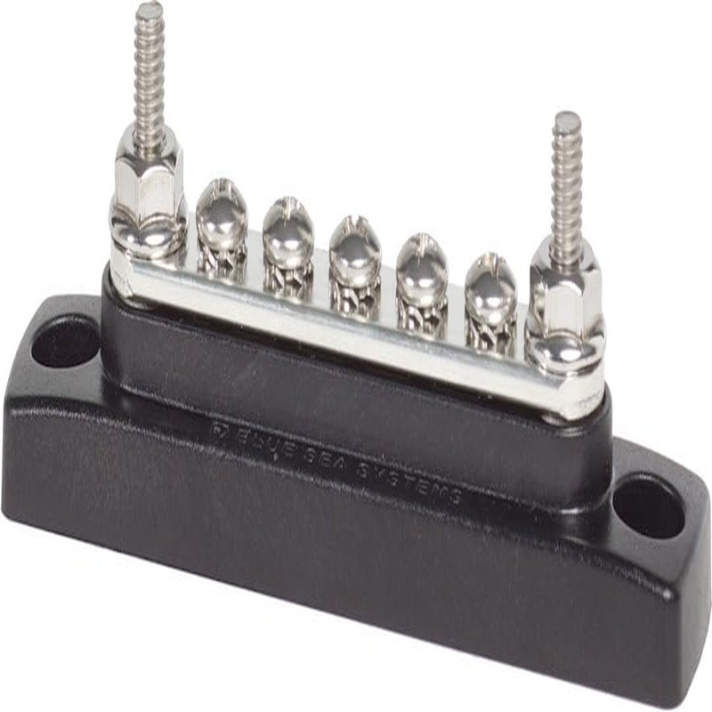 Blue Sea Systems 2304 100 Amp Mini Busbar 5 Screws One Size Without Cover Black