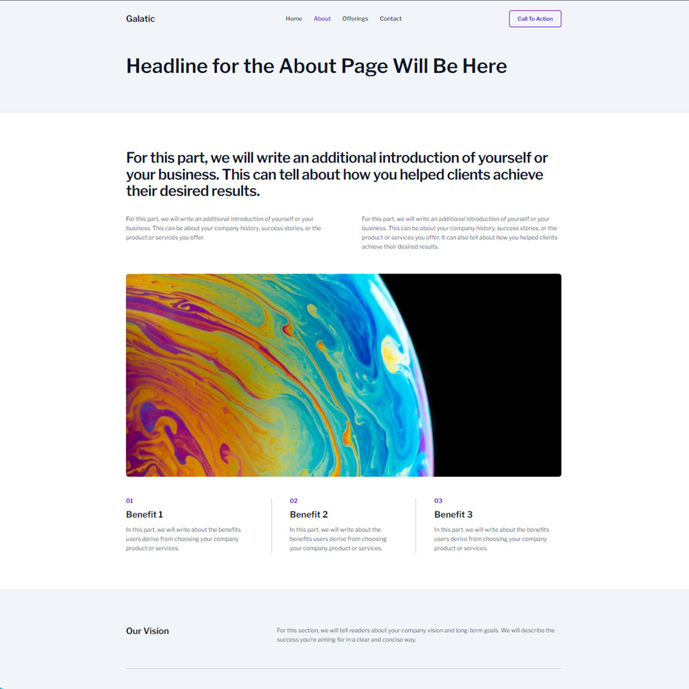 Bright Corporate / Personal Website – Ready to Run + 1-Year Domain and Hosting