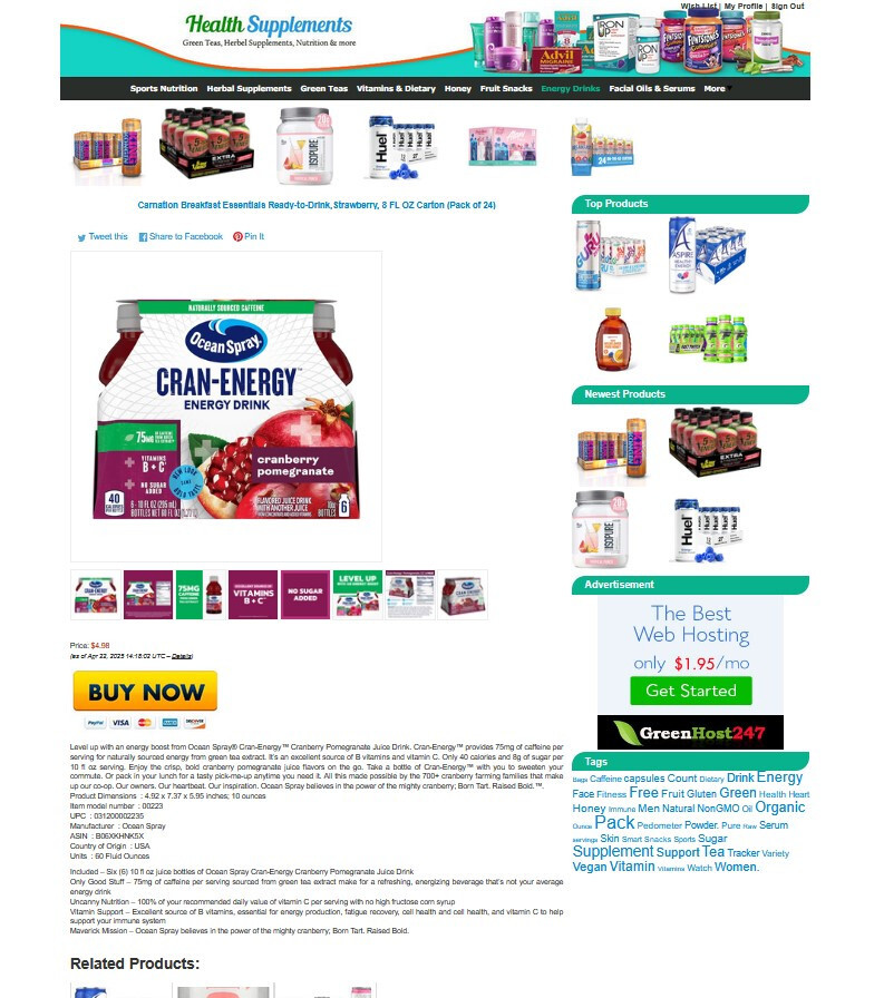 Health Supplements Store, Make Money with eBay, Amazon, ClickBank + AutoPilot