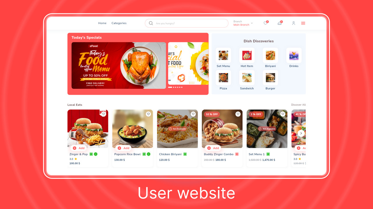 YumGo Multi-Branch Food Delivery Flutter App | Laravel Admin Panel + Website