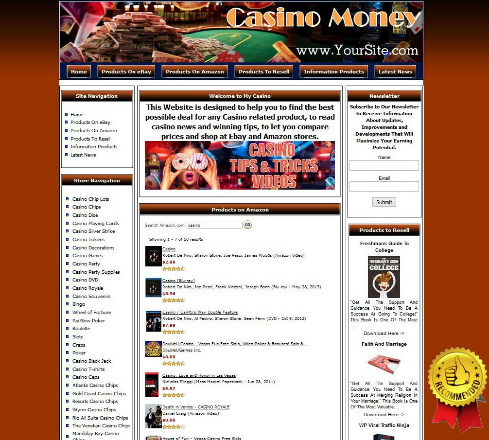 CASINO BUSINESS WEBSITE FOR SALE – WORK AT HOME MAKE MONEY