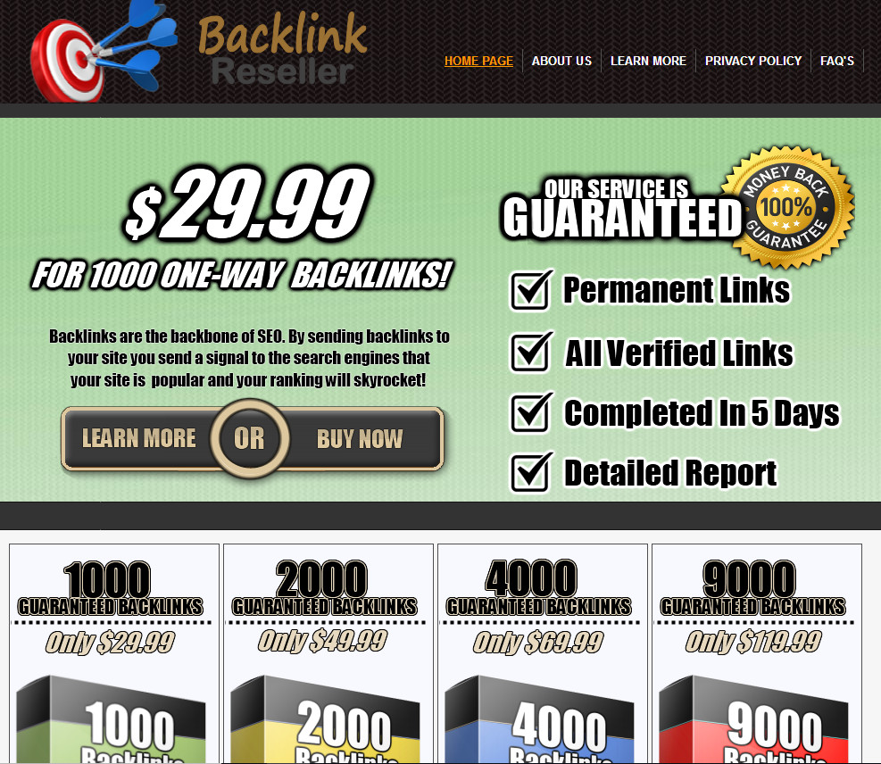 Back Link Reseller Website For Sale Make Money Selling Backlinks