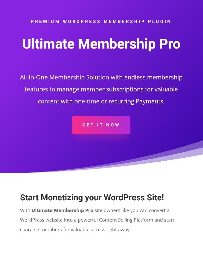 Ultimate Membership Pro – All-in-One Plugin for WordPress | 1 Year Updates