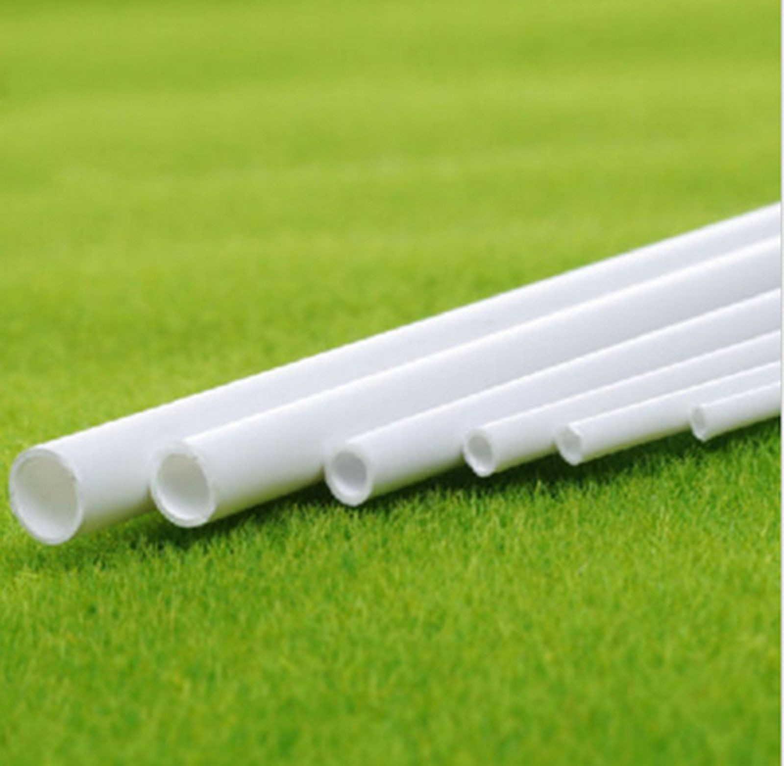 10 pcs ABS Styrene Plastic Round Tube Pipe Diameter 10mmX250mm White #B43 GY