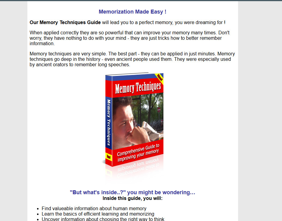 Memory Mind eBooks , Guides, Website Pages & Courses Bundle w/MRR License