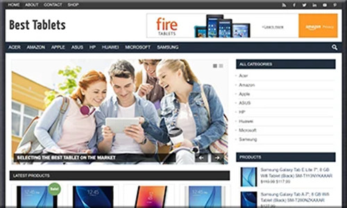 Best Tablets Pre Made Affiliate Blog