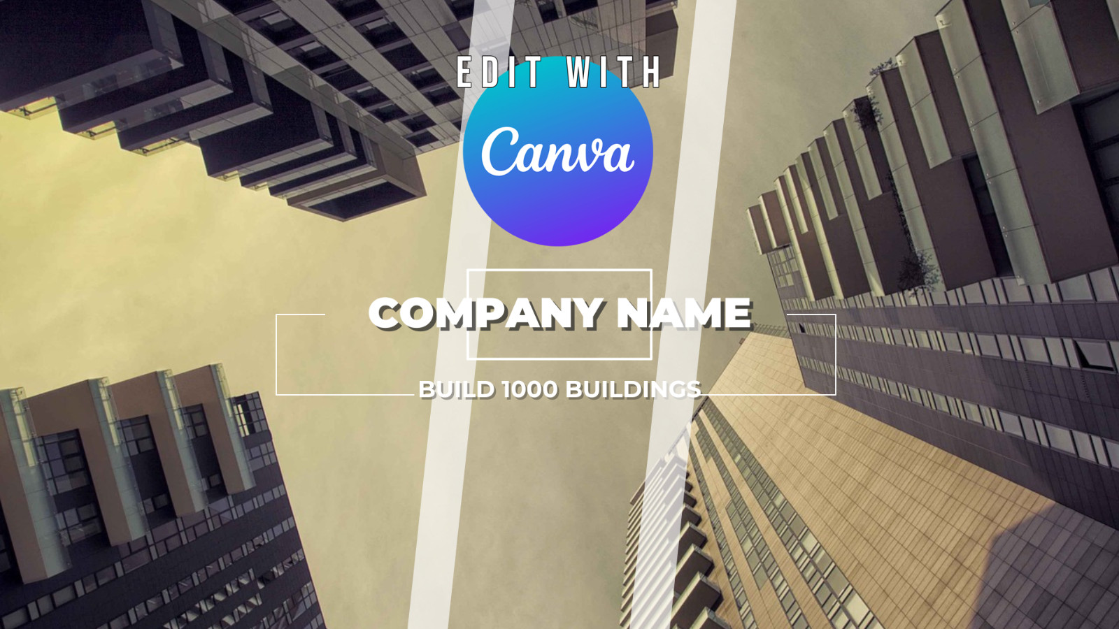 Horizontal Video Canva Template – Architech promo video