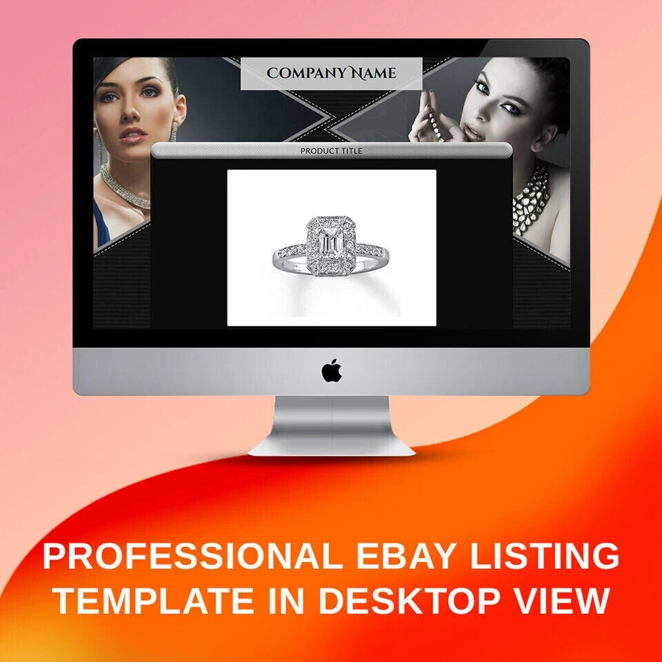 eBay Templates, eBay Auction Mobile Responsive html Templates 2026 for Jewelry