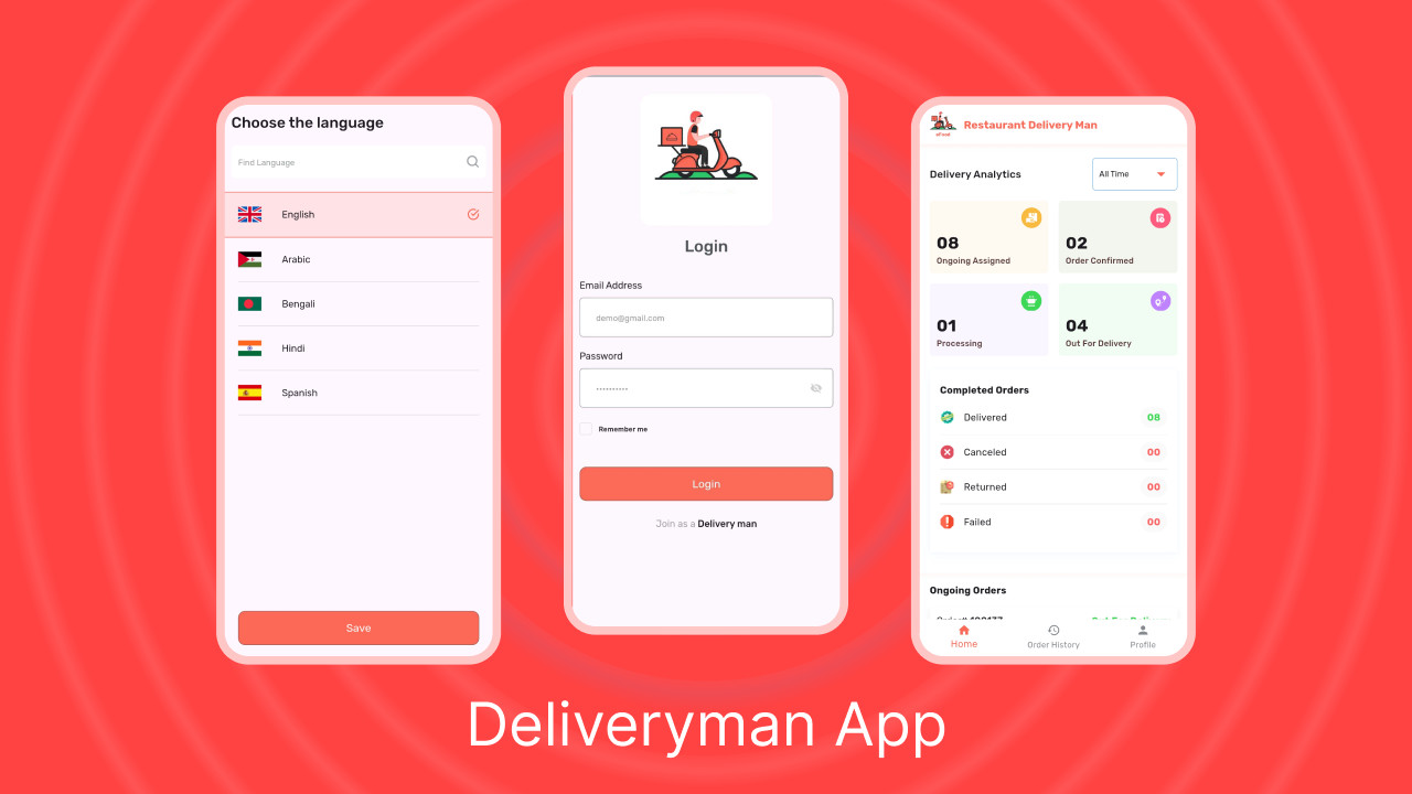 YumGo Multi-Branch Food Delivery Flutter App | Laravel Admin Panel + Website