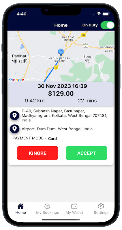 Exicore Taxi Mobile App | React Native Ride Booking Solution | Android & iOS