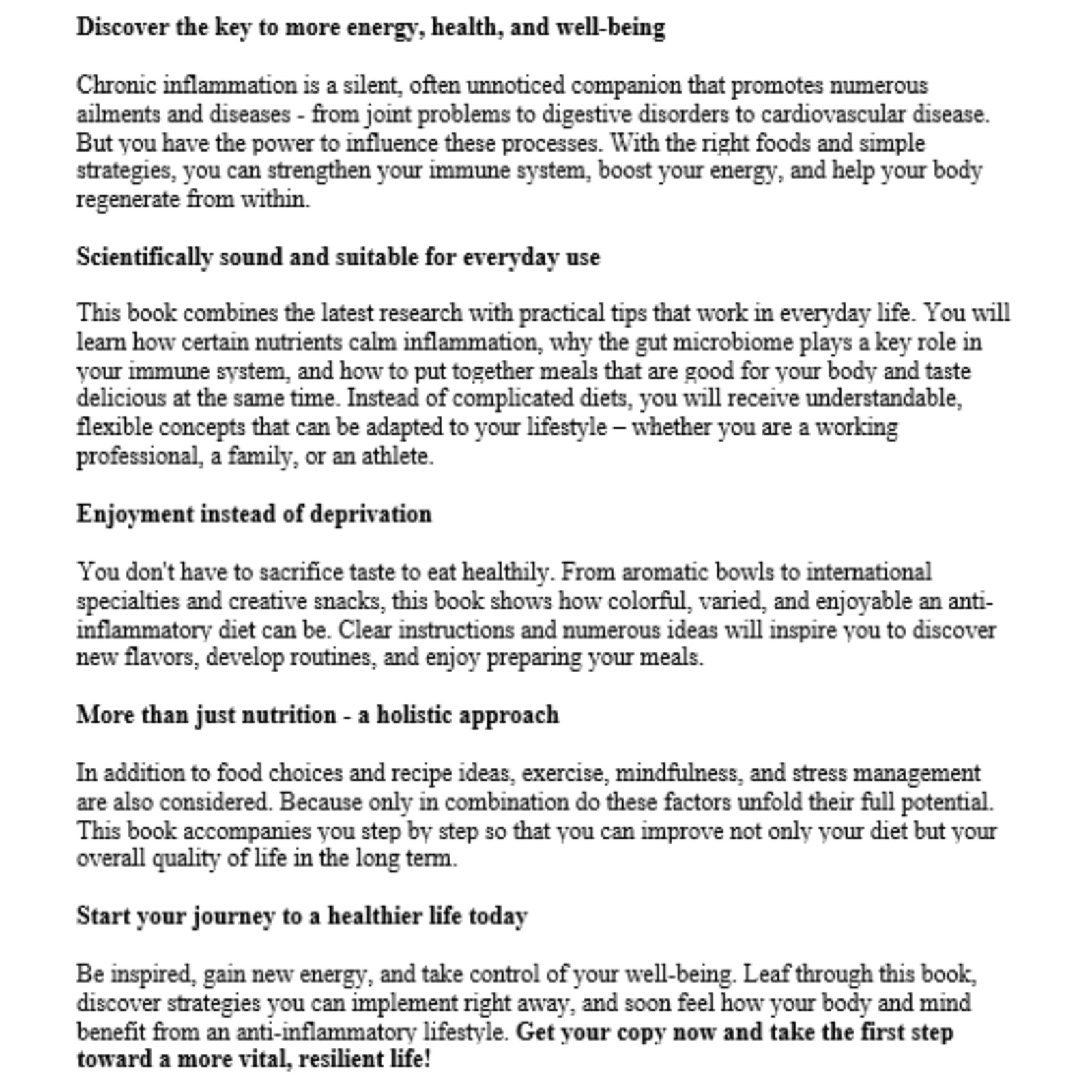 Anti-inflammatory diet 29k words Exclusive PLR e-book – sold only once