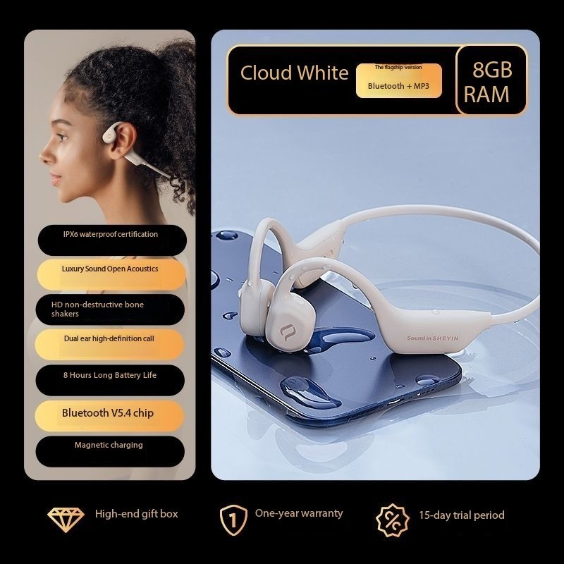 SHEYIN X13 bone conduction Bluetooth headphones, waterproof and sweatproof