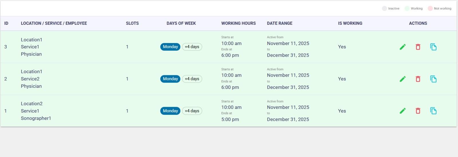 Website: Medical Records. Pharmacy. Travel Agency. Hotels. Learning System. 