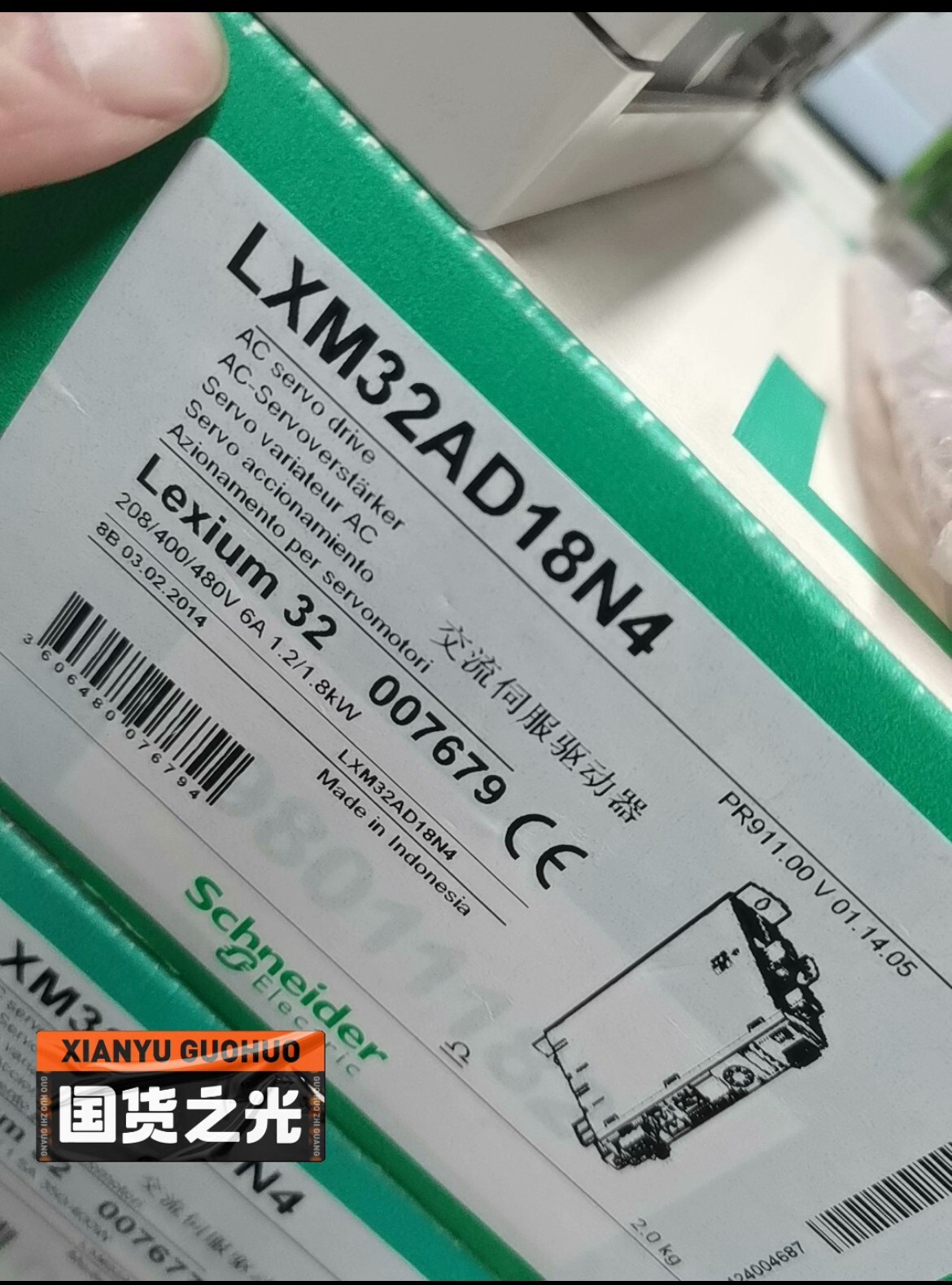 For NEW Schneider Servo Drive LXM32AD18N4 18A RMS peak current 3-phase 480V