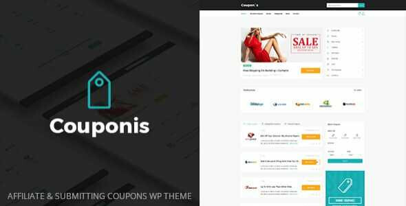 Couponis Theme GPL v3.1.7 – Affiliate & Submitting Coupons WordPress Theme